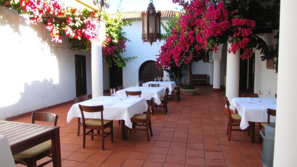 historic colonial courtyard garden