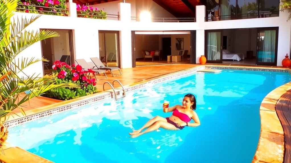 private terrace swimway access