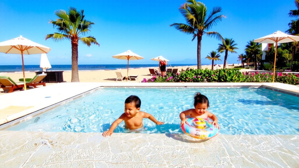 Best All-Inclusive Resorts for Toddlers: Childcare, Kids Clubs & Family Suites shallow lifeguarded shaded toddler