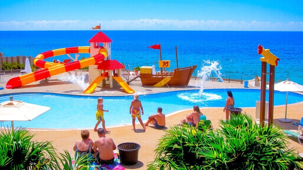 supervised kids interactive splashpark