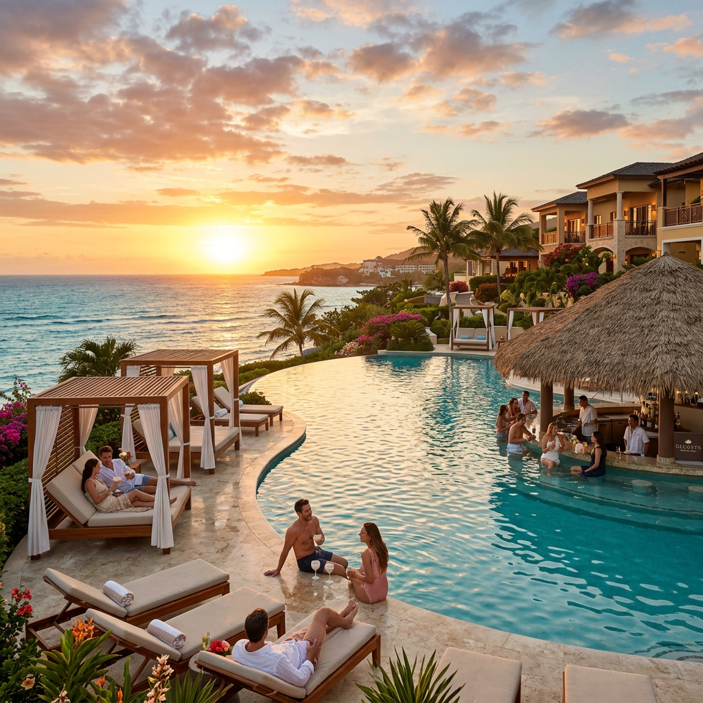 Secrets all-inclusive resort luxury Caribbean adults-only